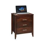 Manhattan 3 Drawer Nightstands with Locking Slide Out Top