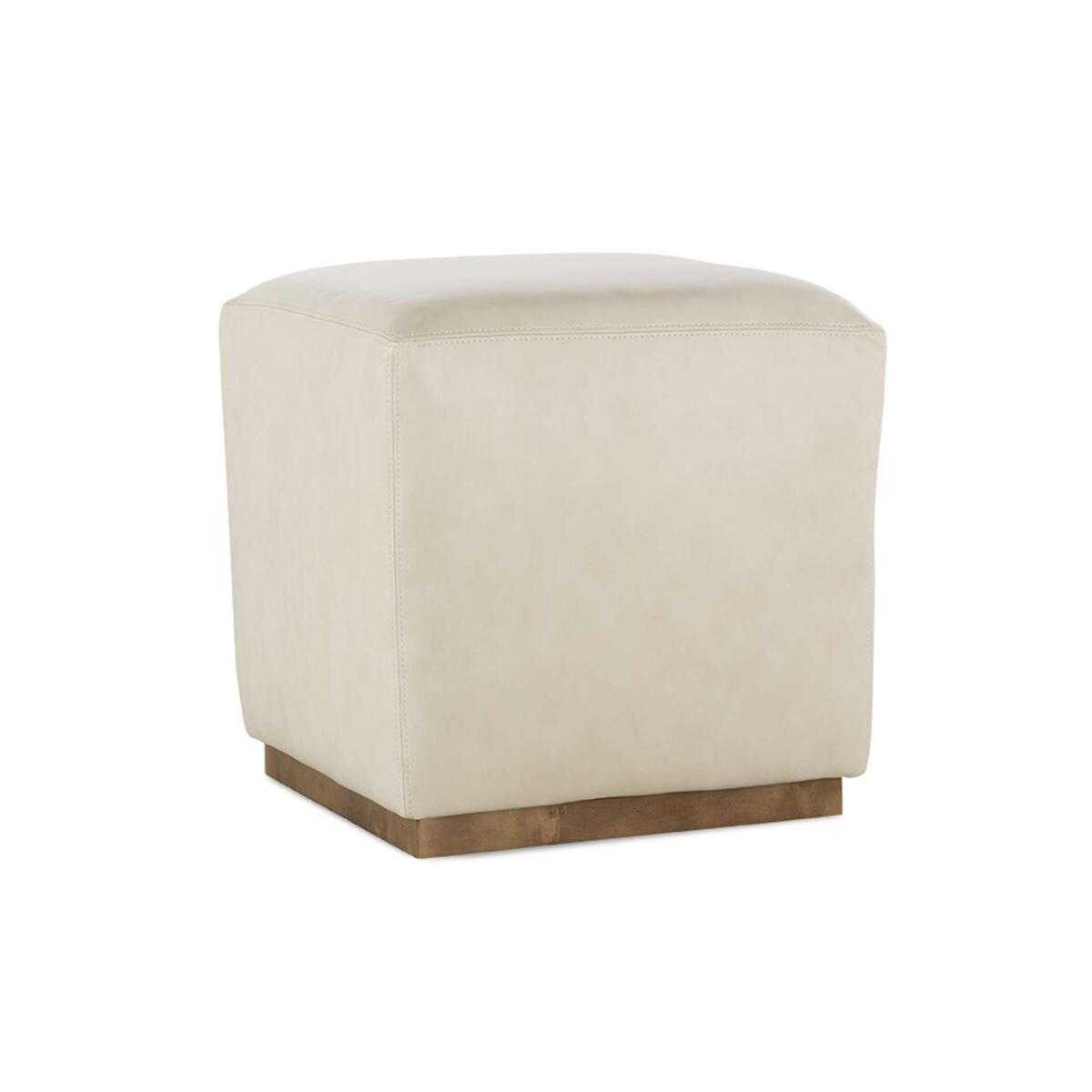 Dena Leather Ottoman Dena Leather Ottoman - Image 1