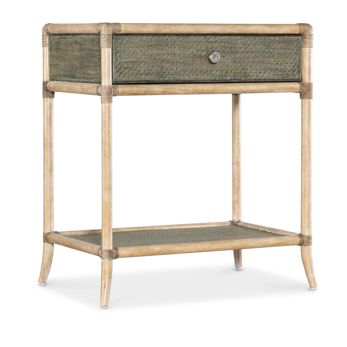 Retreat Retreat Pole Rattan Bedside Table Retreat Retreat Pole Rattan Bedside Table - Image 1