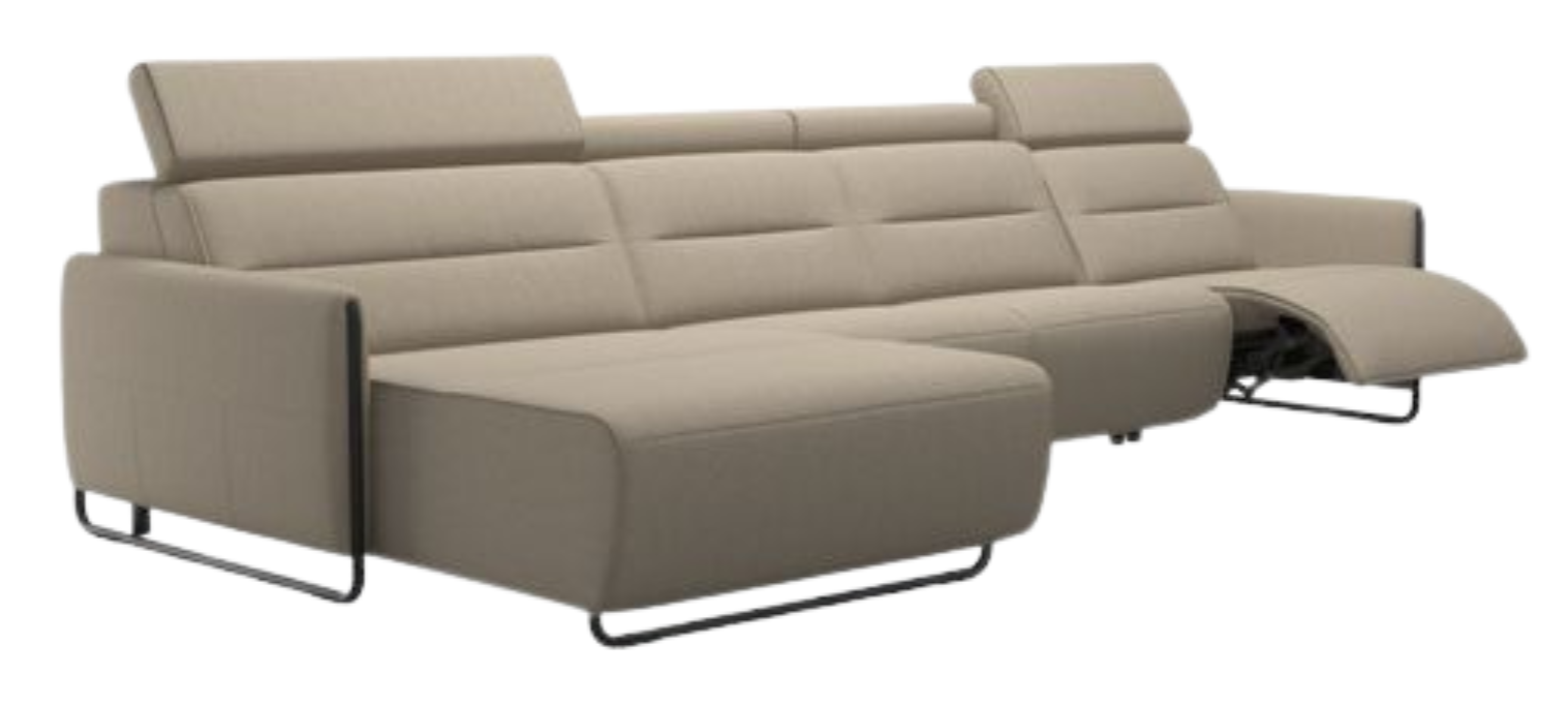 Emily Steel 3 seater + Long Seat (L) (with 1 Power seat) Product Stressless® Emily Steel 3 seater + Long Seat (L) (with 1 Power seat) - Image 1