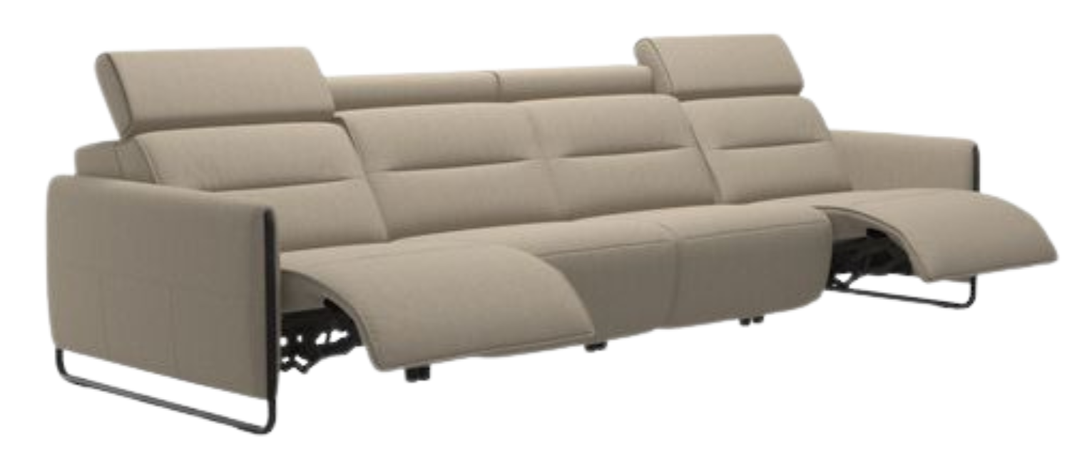 Stressless® Emily Steel 4 seater (with 2 Power seats)