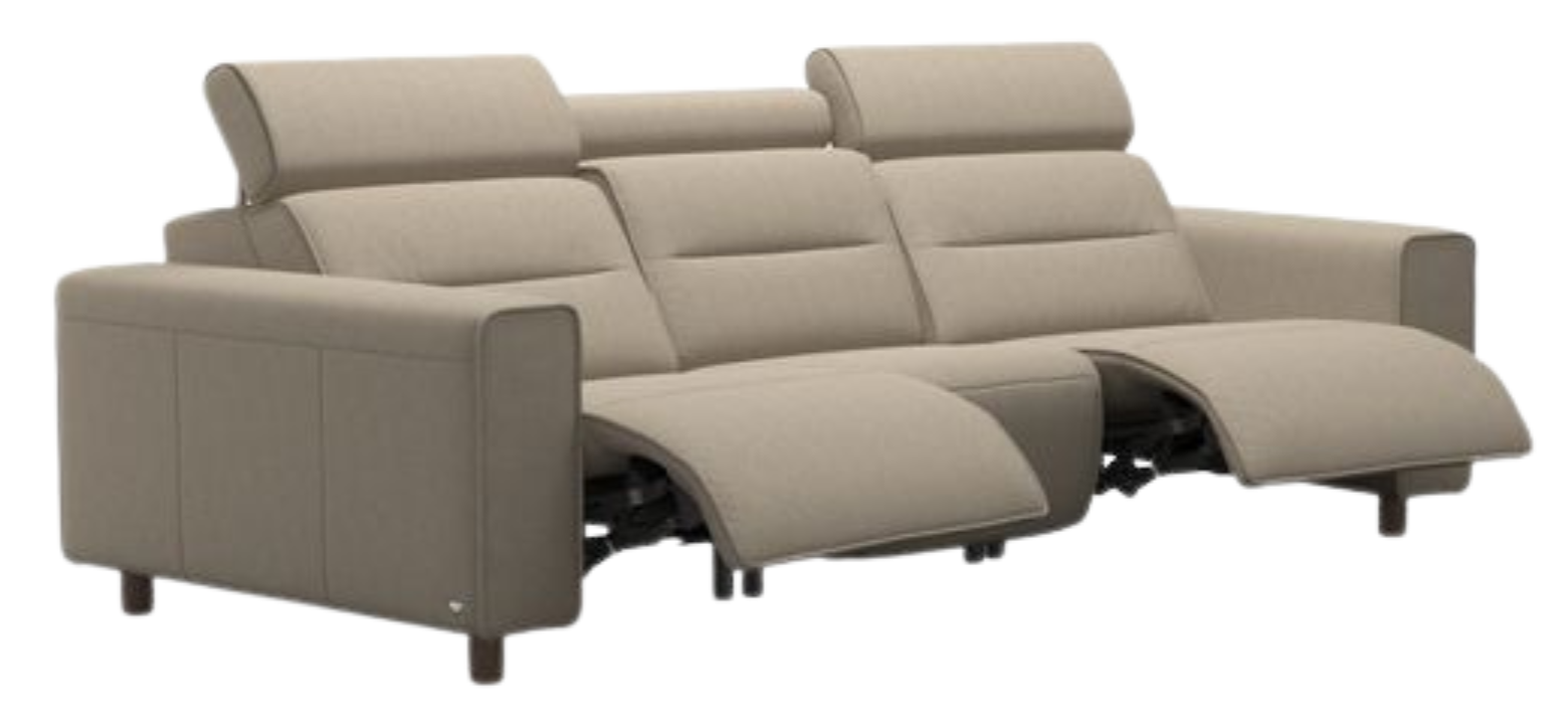 Stressless® Emily Wide Arm 1 seater + Angled module + 1 seater (with 2 Power seats)