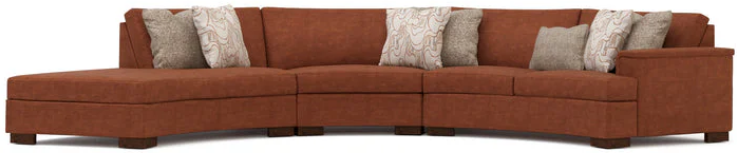 Hayward Large Curved Sectional - Right-facing (arm on sitter's left)