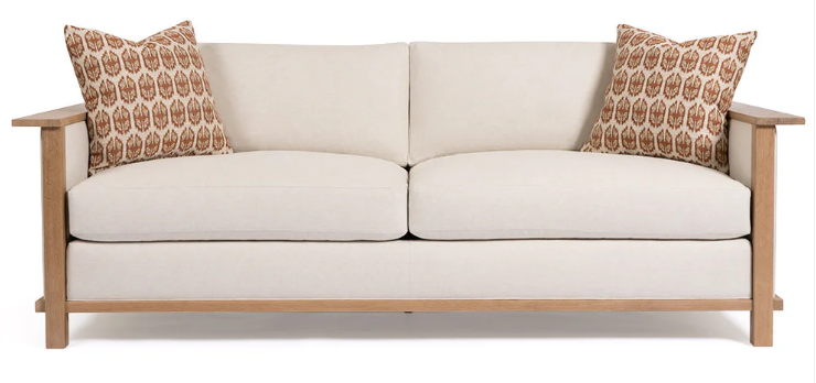 Surrey Hills Wood-Frame Sofa - Oak / 506 Natural / Fabric/7621-19