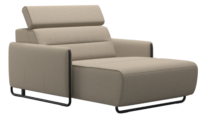 emily steel long seat (L) with arms Product Stressless® Emily Steel Long Seat (L) with arms - Image 1