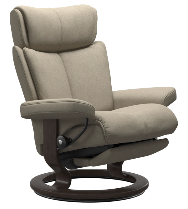 Stressless® Magic (M) Classic Base Recliner with Power