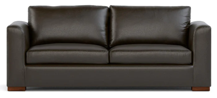 Oliver 88-inch Sofa - Antonio Bark / Dark Maple
